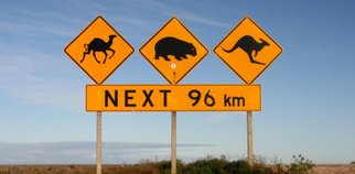 Road sign, Australie