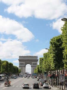 Arche de Triomph op de Champs Elysee