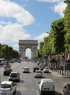 Arche de Triomph op de Champs Elysee